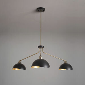 Luna Bella LED 43.5 inch Weathered Brass Chandelier Ceiling Light