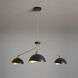 Luna Bella LED 43.5 inch Weathered Brass Chandelier Ceiling Light