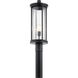 Barras 1 Light 23 inch Black Outdoor Post Lantern