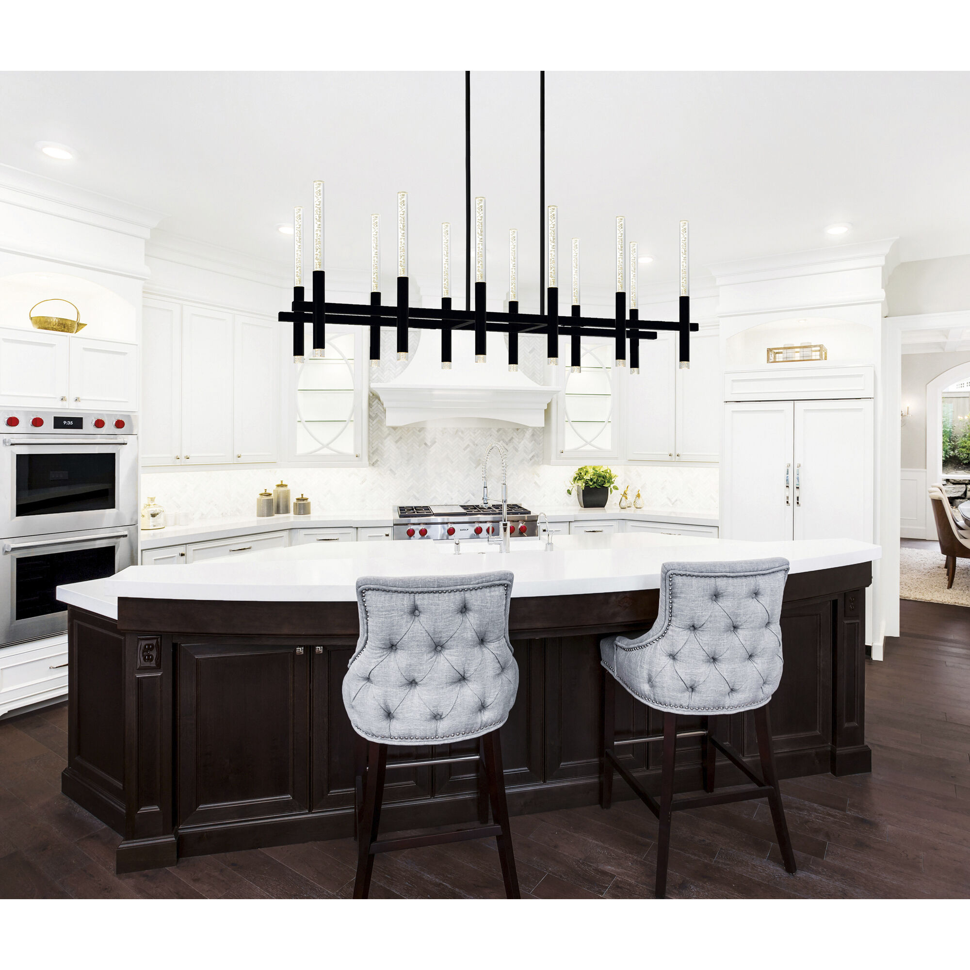 Dragonswatch LED 48 inch Black Island/Pool Table Light Ceiling Light