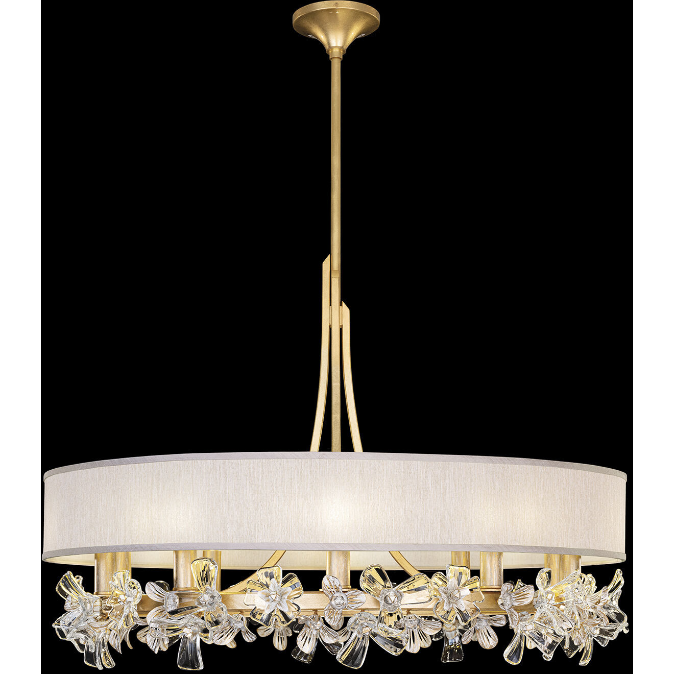 Azu LED 34.5 inch Gold Chandelier Ceiling Light