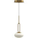 Tavira LED 6 inch Brushed Gold Pendant Ceiling Light