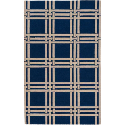 Lockhart 120 X 96 inch Blue and Neutral Area Rug, Wool