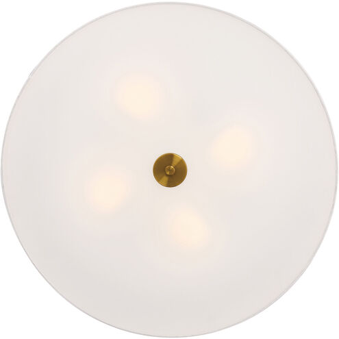 Mid Town LED 24 inch Antique Brushed Brass Flush Mount Ceiling Light