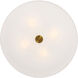 Mid Town LED 24 inch Antique Brushed Brass Flush Mount Ceiling Light