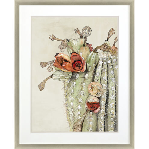 Florals Collection Green Framed Art