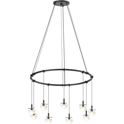 Suspenders LED 24 inch Satin Black Modular Pendant Composition Ceiling Light