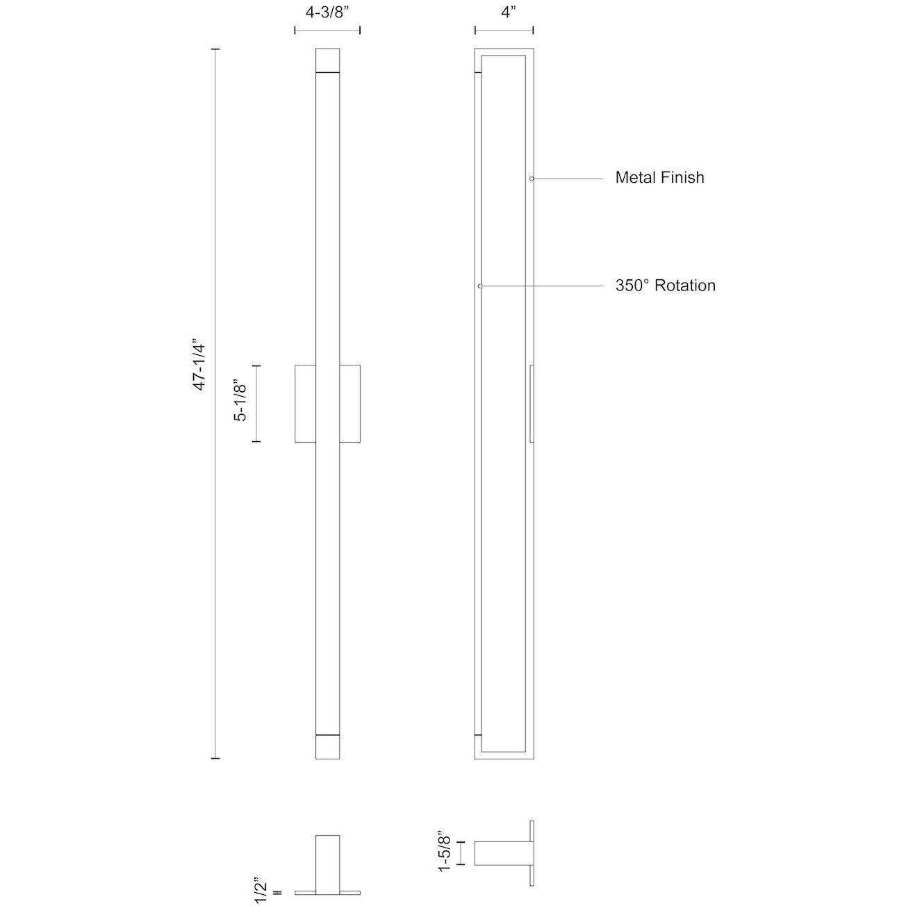 Swivel Wall Sconce Wall Light in Brushed Nickel
