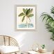 Oasis Palm Green and Turquoise and Yellow and Brown Framed Art, Propac