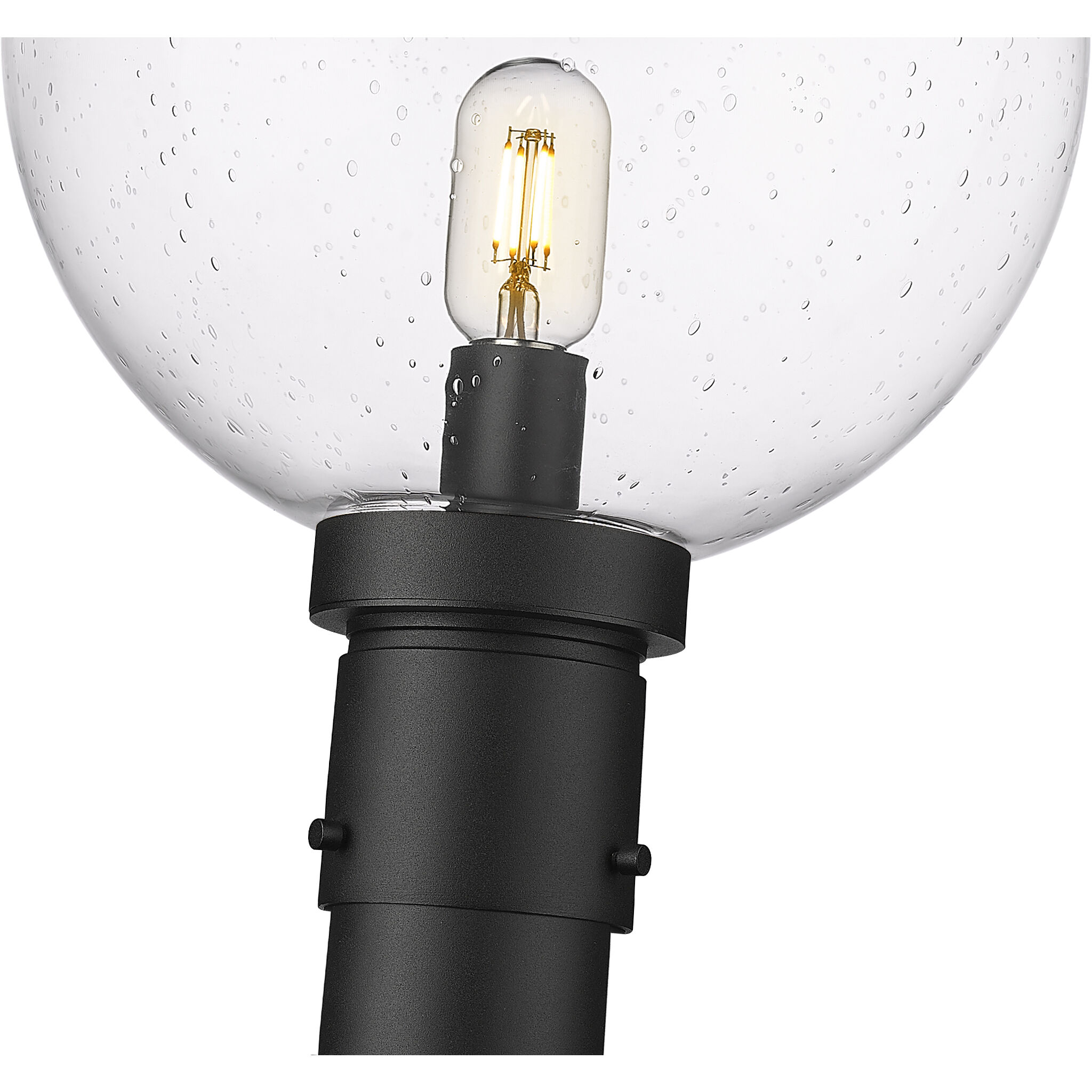 Laurent 1 Light 89.5 inch Black Outdoor Post Mounted Fixture