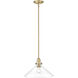 Dwyer 1 Light 15 inch Antique Brass Pendant Ceiling Light