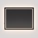 Compact 36 X 24 inch Black LED Lighted Mirror, Vanita by Oxygen