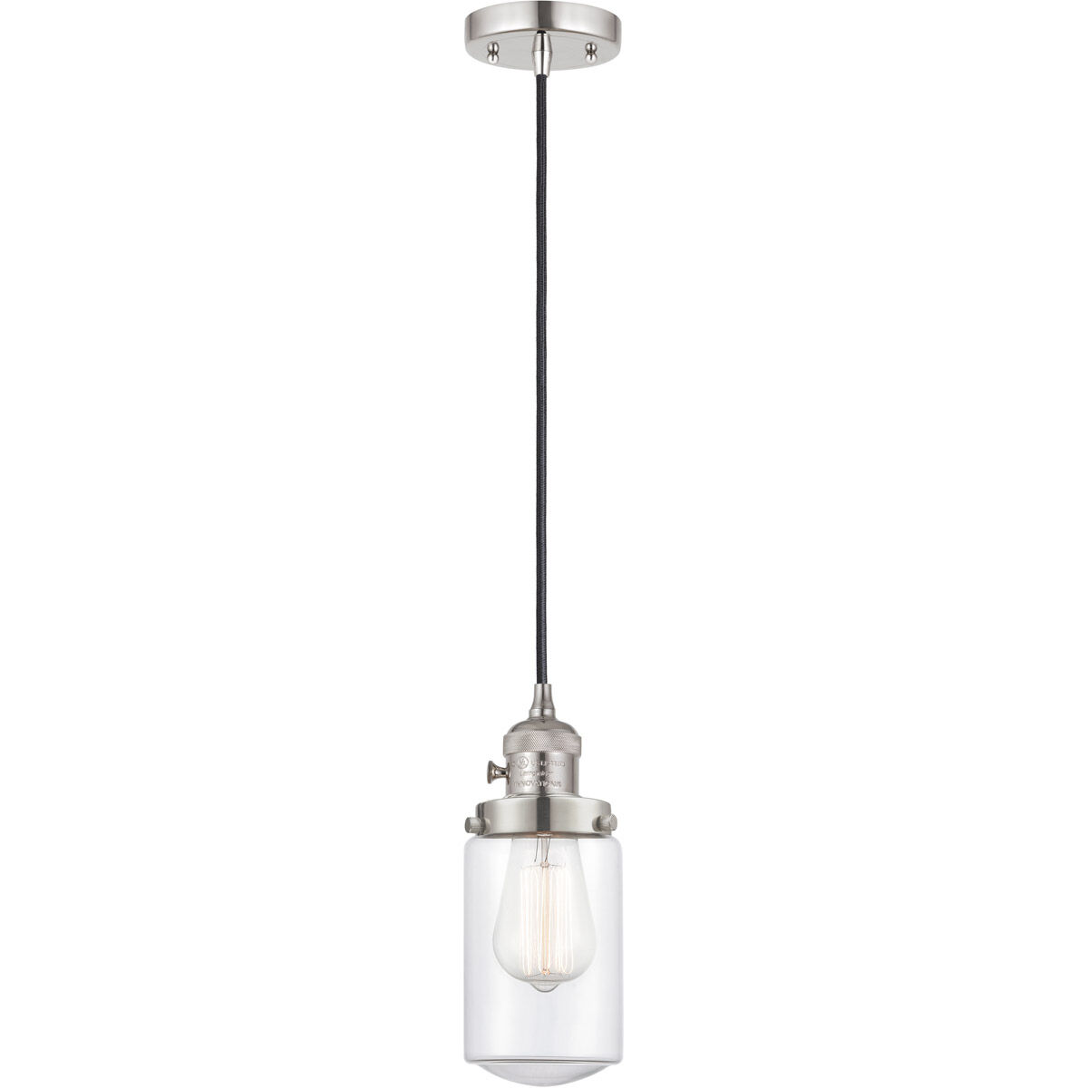 Franklin Restoration Dover 1 Light 5 inch Polished Nickel Mini Pendant Ceiling Light