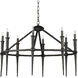 Blackthorn 8 Light 36.5 inch Aged Bronze Chandelier Ceiling Light