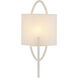 Obra 1 Light 9 inch White Gesso ADA Sconce Wall Light