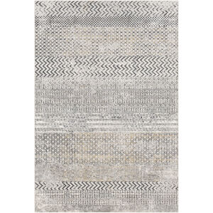 Milano 60 X 31 inch Light Gray Rug in 3 x 5, Rectangle