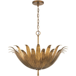 Eden 4 Light 24 inch Antique Gold Pendant Ceiling Light