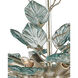 Baobab 8 Light 36 inch Contemporary Silver Leaf and Contemporary Silver Chandelier Ceiling Light, Medium