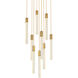 Weston 9 Light 20 inch Satin Gold Pendant Ceiling Light