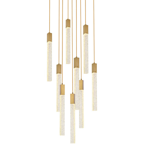 Weston 9 Light 20 inch Satin Gold Pendant Ceiling Light