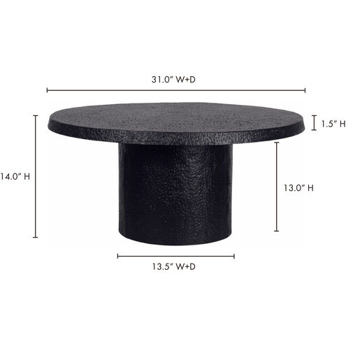 Aulo 31 X 31 inch Black Coffee Table