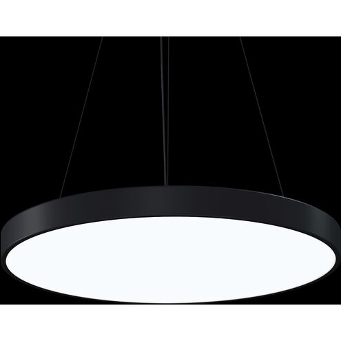 Pi LED 30 inch Satin Black Pendant Ceiling Light