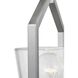 Vertex 1 Light 5 inch Brushed Nickel Semi-Flush Mount Ceiling Light