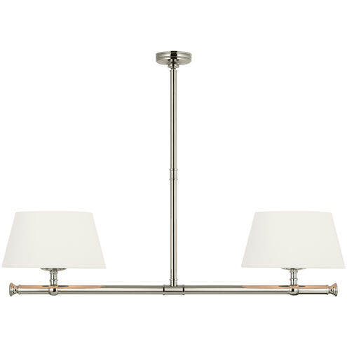 Chapman & Myers Marion LED 56 inch Polished Nickel Linear Chandelier Ceiling Light