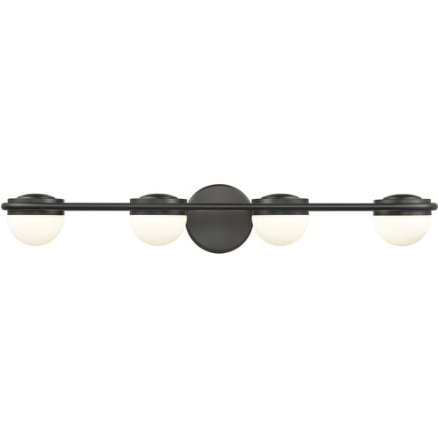 Nelly LED 31 inch Matte Black Vanity Light Wall Light in 4