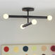 Millie LED 15.75 inch Black Pendant Ceiling Light, Semi-Flush Mount