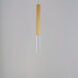 Diaphane LED 1.5 inch Gold Single Pendant Ceiling Light