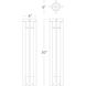 Chamber 120 12.5 watt Bronze Bollard Light in 2700K Warm LED, WAC Landscape