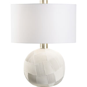 Valencia 17.5 inch 100.00 watt White/Cream Table Lamp Portable Light