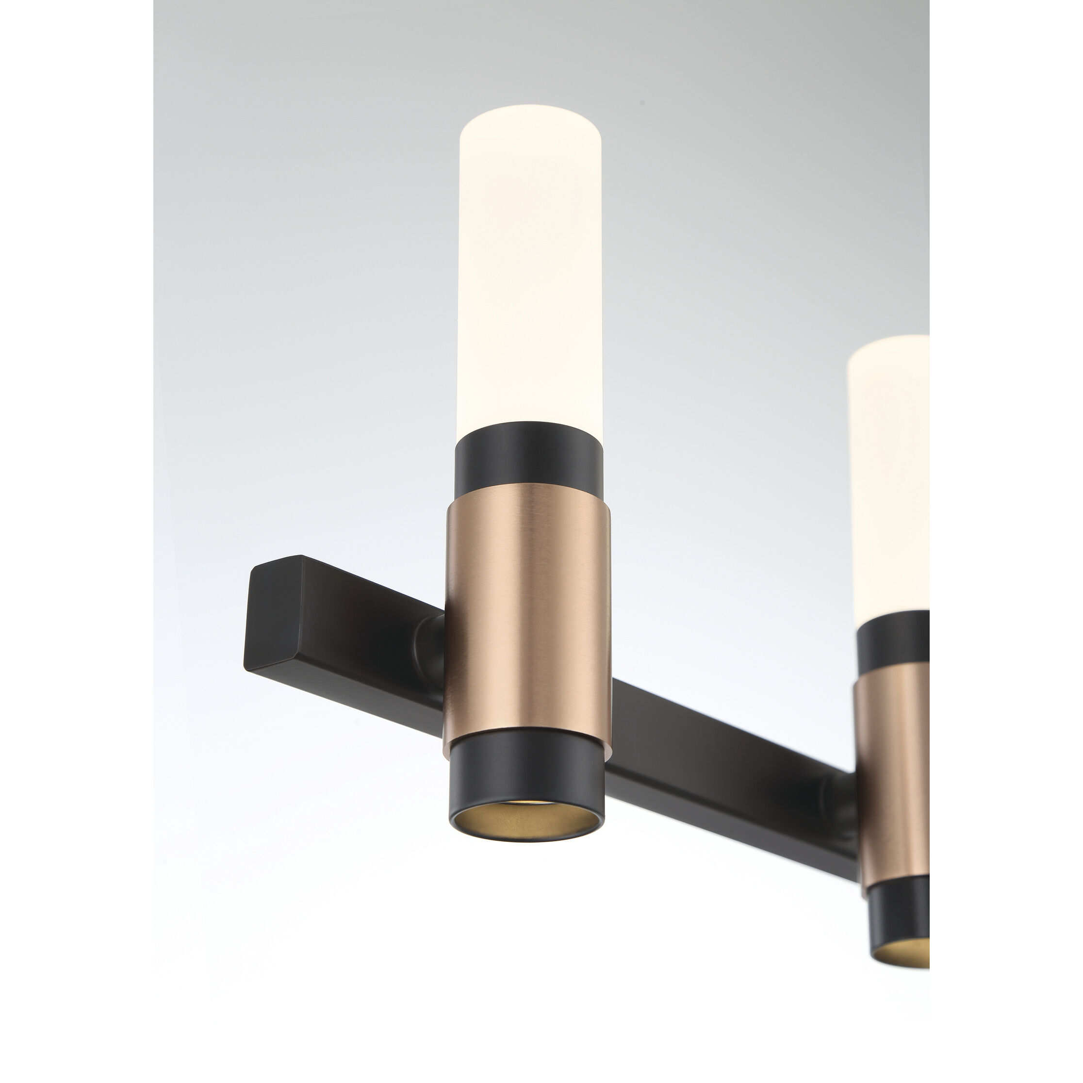 Albany LED 32.25 inch Brass and Black Vanity Light Wall Light
