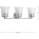 Cascadia 3 Light 24 inch Polished Chrome Bath Vanity Wall Light