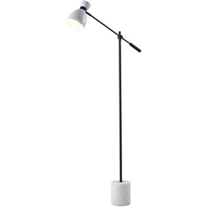 Sadie 57 inch 60.00 watt Black and White Floor Lamp Portable Light