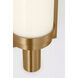 Coles LED 4.5 inch Satin Brass Vanity Light Wall Light