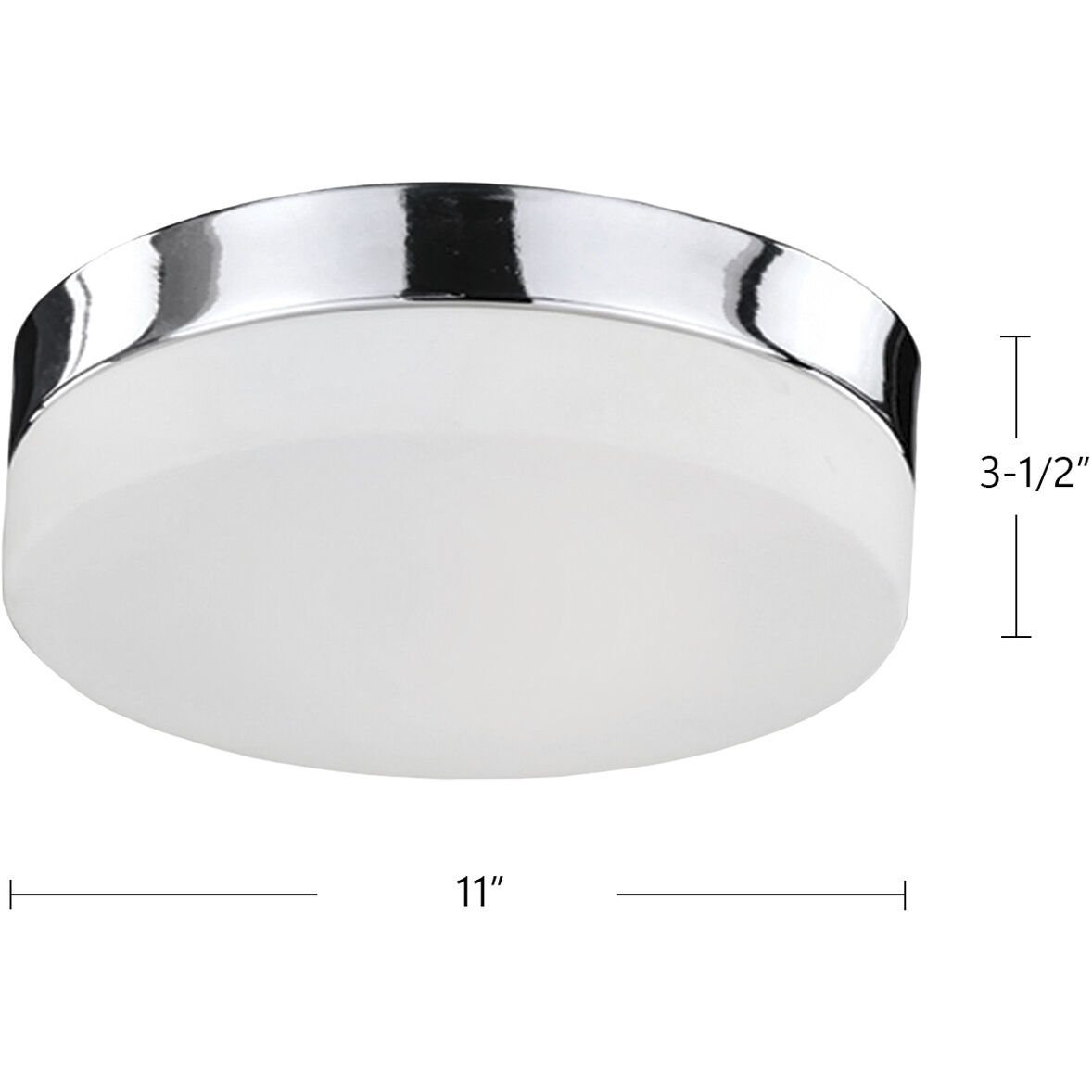 Lomita LED 11 inch Chrome Flush Mount Ceiling Light