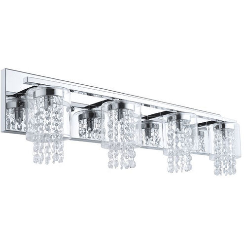 Kissling 4 Light 34.65 inch Chrome Bath/Vanity Wall Light