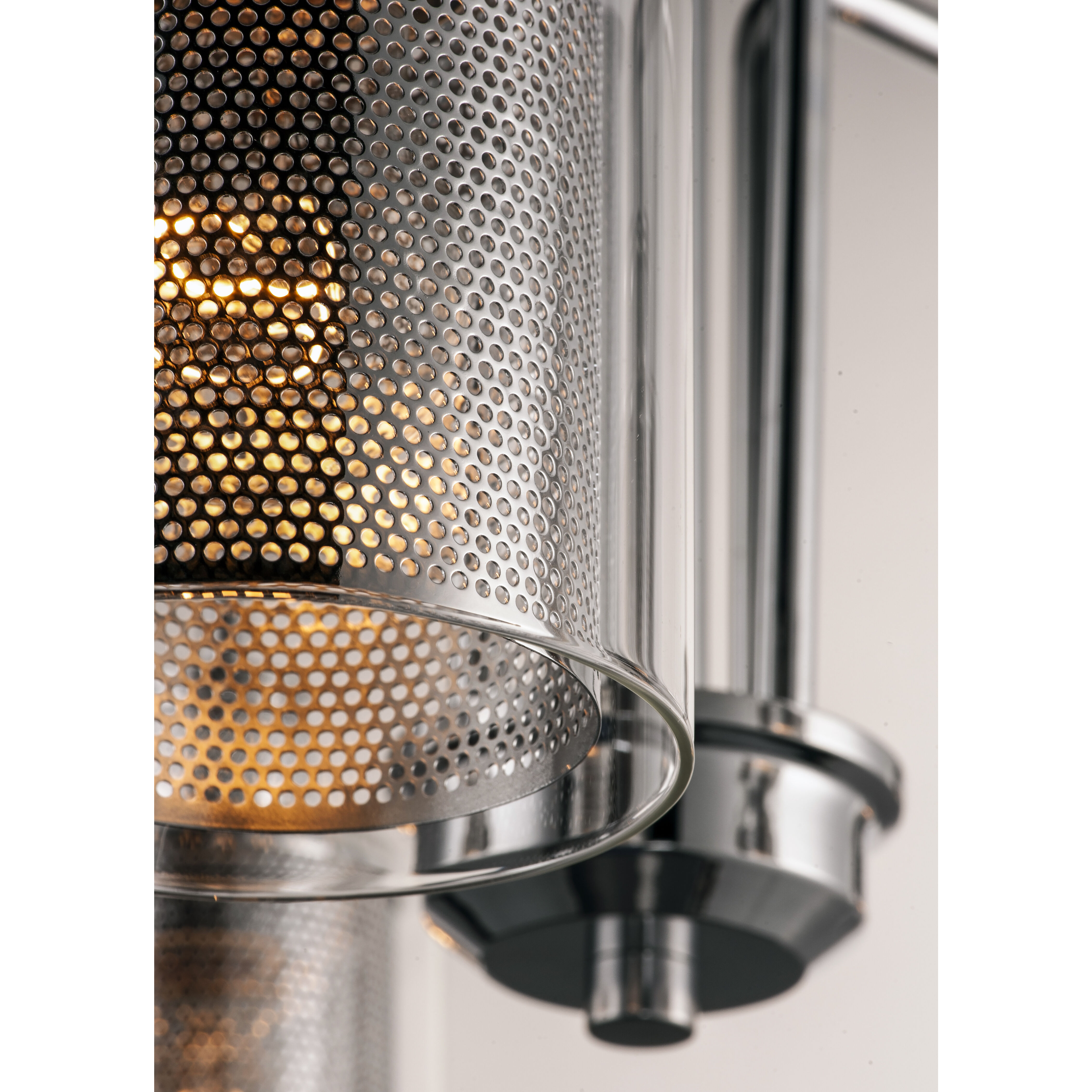 Filigree 3 Light 18 inch Polished Chrome Mini Chandelier Ceiling Light