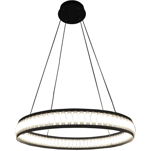 Forster LED 28 inch Black Chandelier Ceiling Light, Small