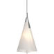 Mobius 1 Light 13.5 inch Vintage Platinum Pendant Ceiling Light, Tall