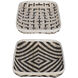 Organic Black/White Wash Tray, Set of 2