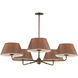 Dunbridge 5 Light 42 inch Antique Bronze Chandelier Ceiling Light