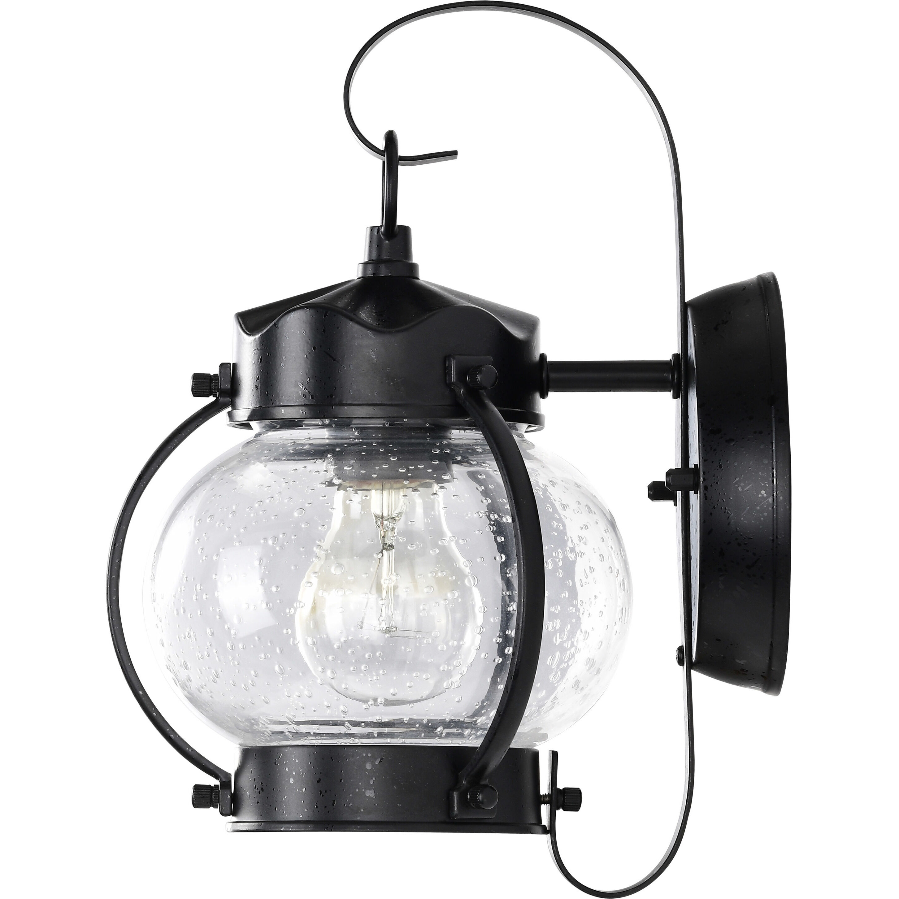 Brentwood 1 Light 11 inch Textured Black Outdoor Wall Lantern