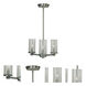 Lexi 3 Light 14 inch Brass Nickel Mini Chandelier Ceiling Light in Brushed Nickel