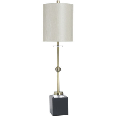 Halle 37 inch 100.00 watt Brushed Brass Table Lamp Portable Light