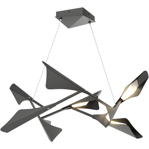 Plume LED 37.6 inch Black and Black Pendant Ceiling Light