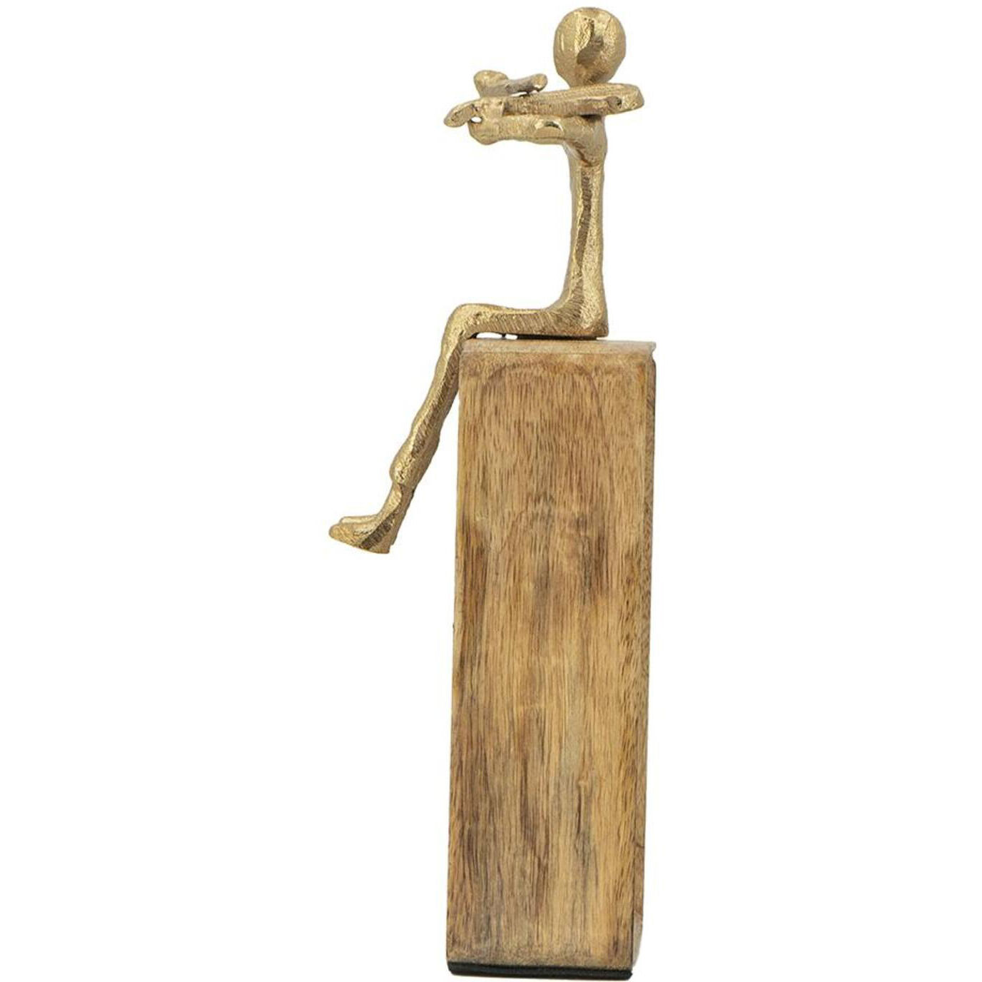 Musician Gold and Natural Figurine
