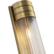 Willard 2 Light 4.38 inch Vintage Brass Bath Vanity Light Wall Light in Clear Prismatic Glass